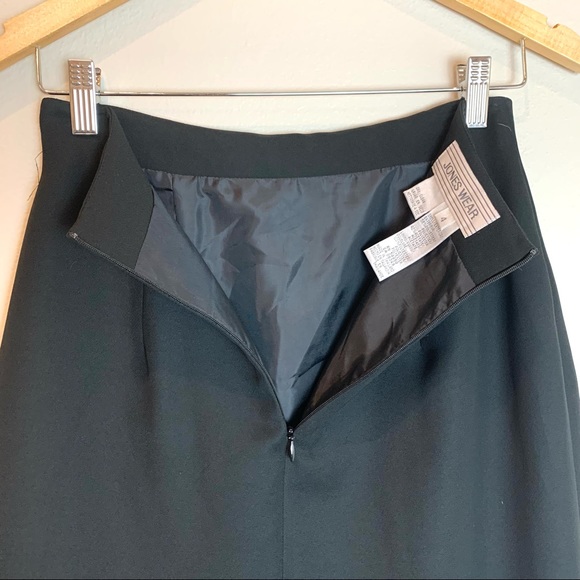 Jones Wear Black Pencil Skirt Size 4 - Picture 5 of 7